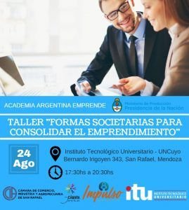 24/08 Taller Formas Societarias para consolidar el Emprendimiento