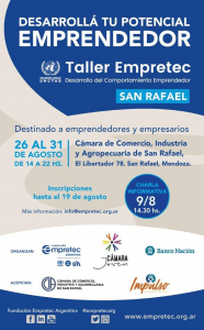 Se realizará una nueva edición de EMPRETEC en San Rafael