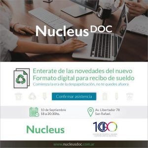 10/09 Capacitación gratuita: Nuevo formato digital para recibos de sueldo