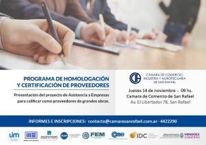 14/11 PROGRAMA DE HOMOLOGACIÓN Y CERTIFICACIÓN DE PROVEEDORES.