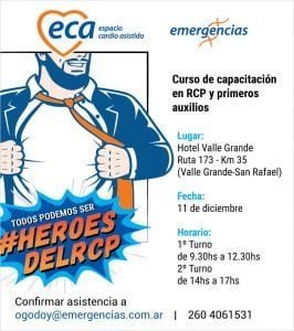 11/12 Curso Gratuito de RCP Emergencias